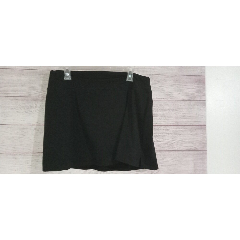 DSG  Skort Skirt Women's Size Large Golf Tennis Pickle-ball Black Solid